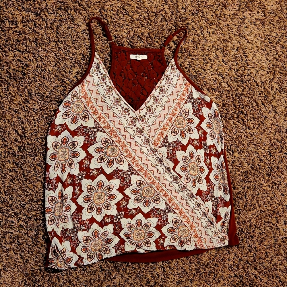 Boho racer back tank